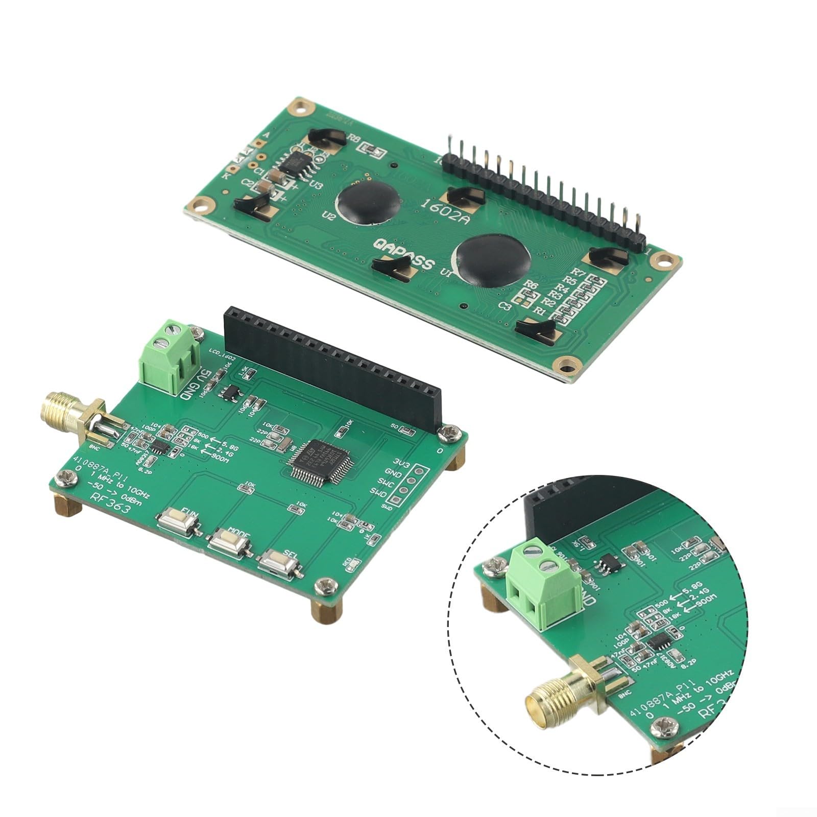 Misuratore di potenza RF Calibrazione Misurazione di potenza RF 1MHz a 10GHz Gamma di potenza regolabile di -50 ~ 0dBm Misurazione di radiofrequenza a pulsante