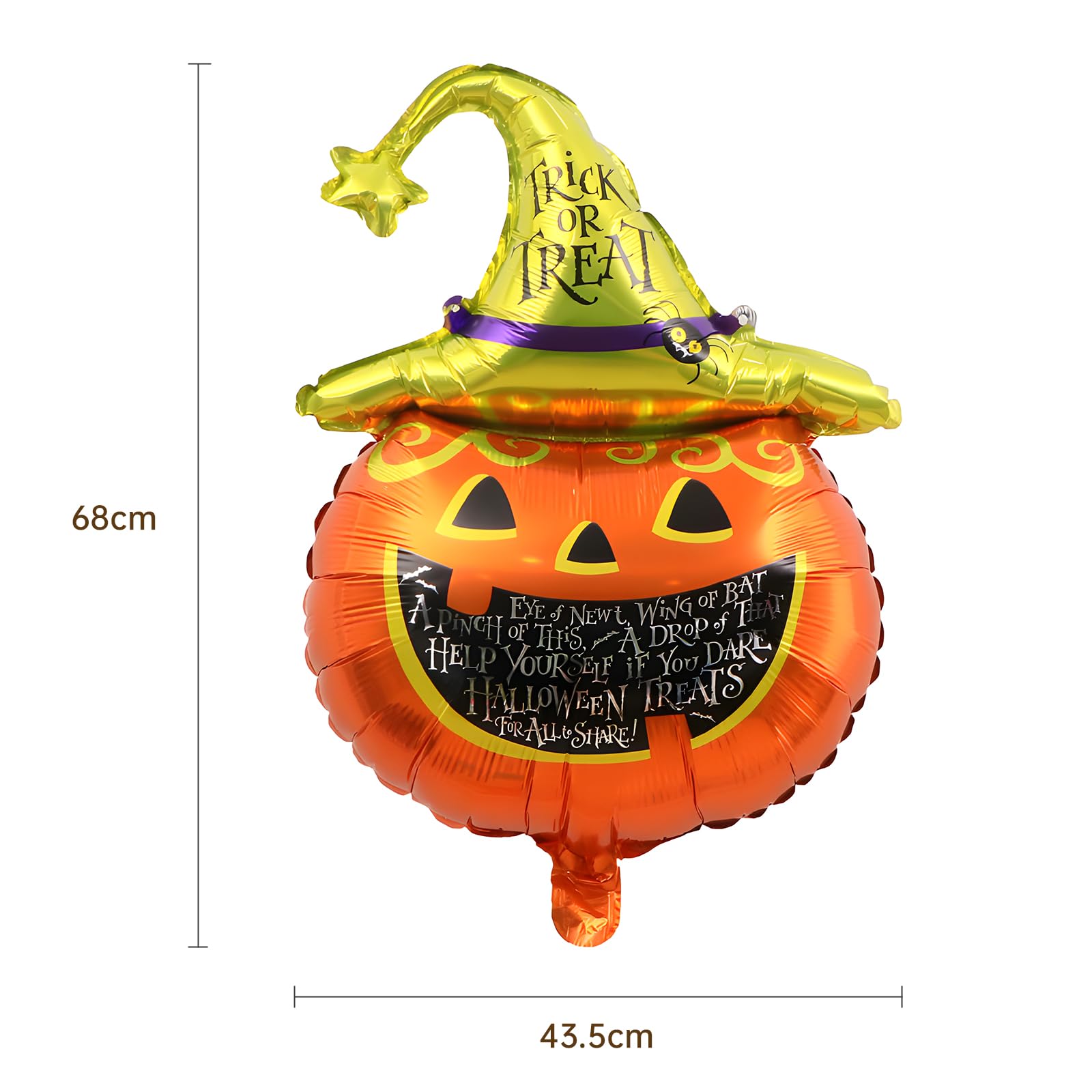 Halloween Bunting,Inflatable Black and Orange Happy Halloween Balloons Banner and Pumpkin Foil Balloons for Indoor Outdoor Home Office Party Favor Decorations - Image 3