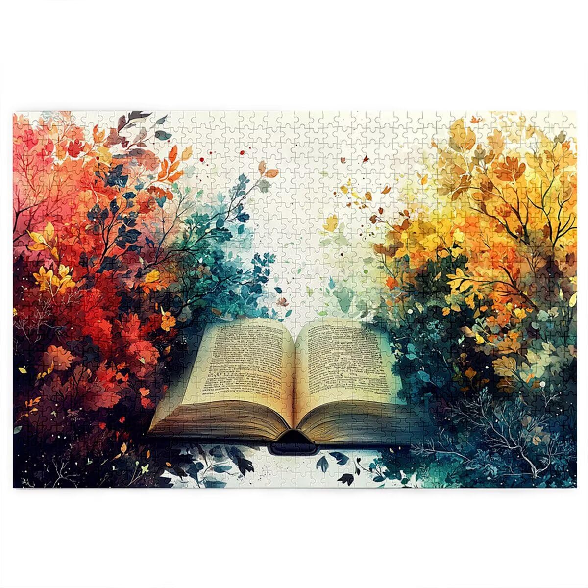 Puzzle 2000 elementów, magiczna książka puzzle dla dorosłych, gra edukacyjna z pudełkiem na prezent dla dorosłych, rodzinne gry edukacyjne, łamacz głowy na Boże Narodzenie, prezent dla kobiet