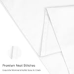 Deep Dream 100% Cotton Standard Pillow Cases Set of 2, 600 Thread Count White Pillow Cases, 20x26 Inches, Super Soft and Breathable Envelope Closure Sateen Weave Pillowcase