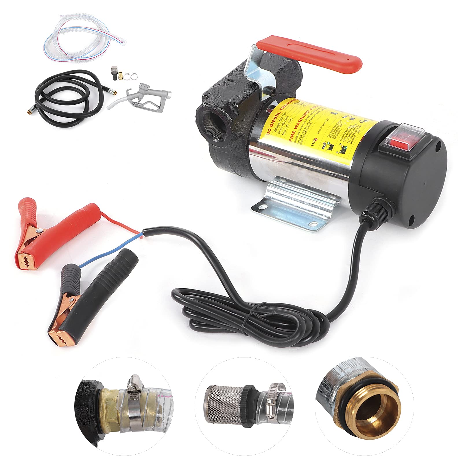 Ekstraktor do Przenoszenia Paliwa Wydajne Sterowanie do Samochodów Motocykle łodzie Pojazdy Budowlane Pracownicy Pompa do Przetaczania 45 L/min 12 V (24 V)