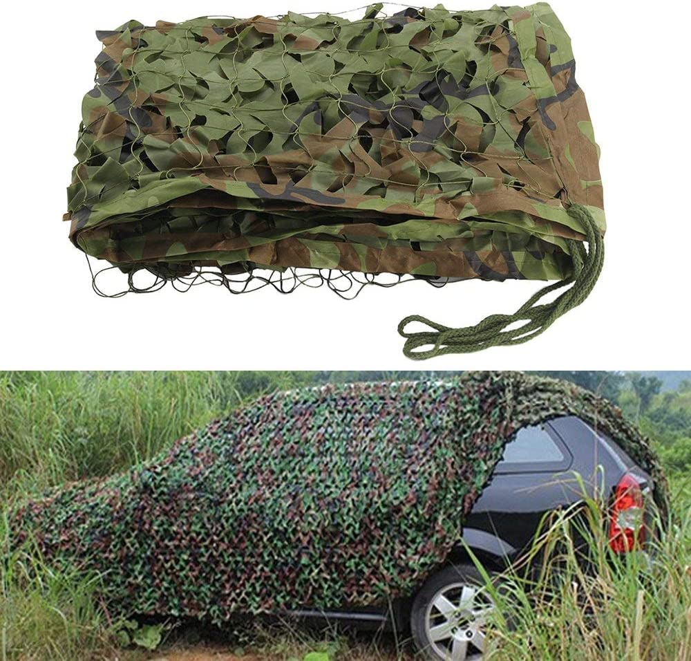 OUdini Camouflanet, Woodland Camo Netting Camouflanetting Oxfabric Hunting Shooting Hide Army Camo Net for Camping Hide/2 * 4M