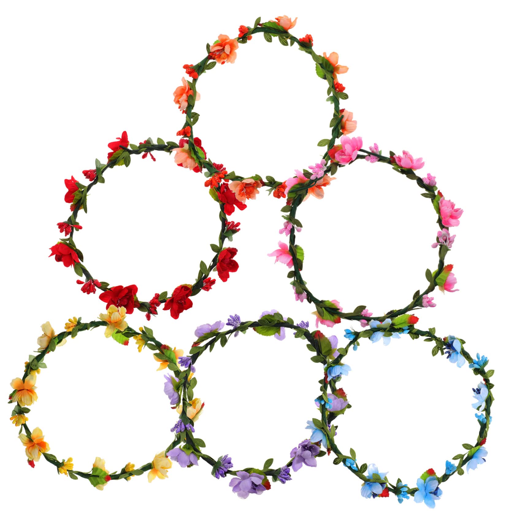 VALICLUD 12stücke Blumenkranz Haarschmuck Teilig Für Bräute Elegantes Stirnband Mit Lebhaften Blumen Für Hochzeiten Und Fotoshootings