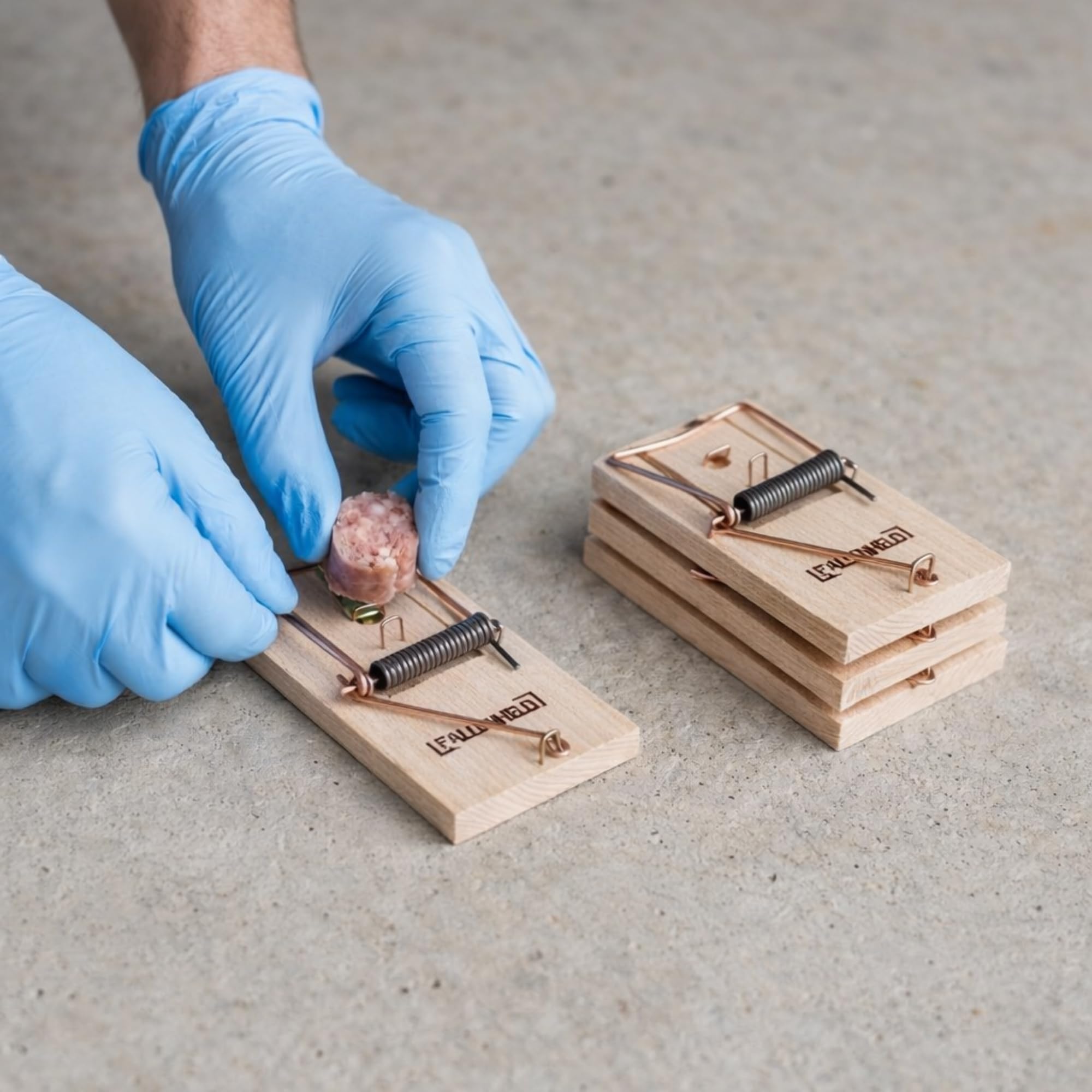 Pièges à Rats en Bois Lot de 5 - Tapette puissante sans Poison, Réutilisable