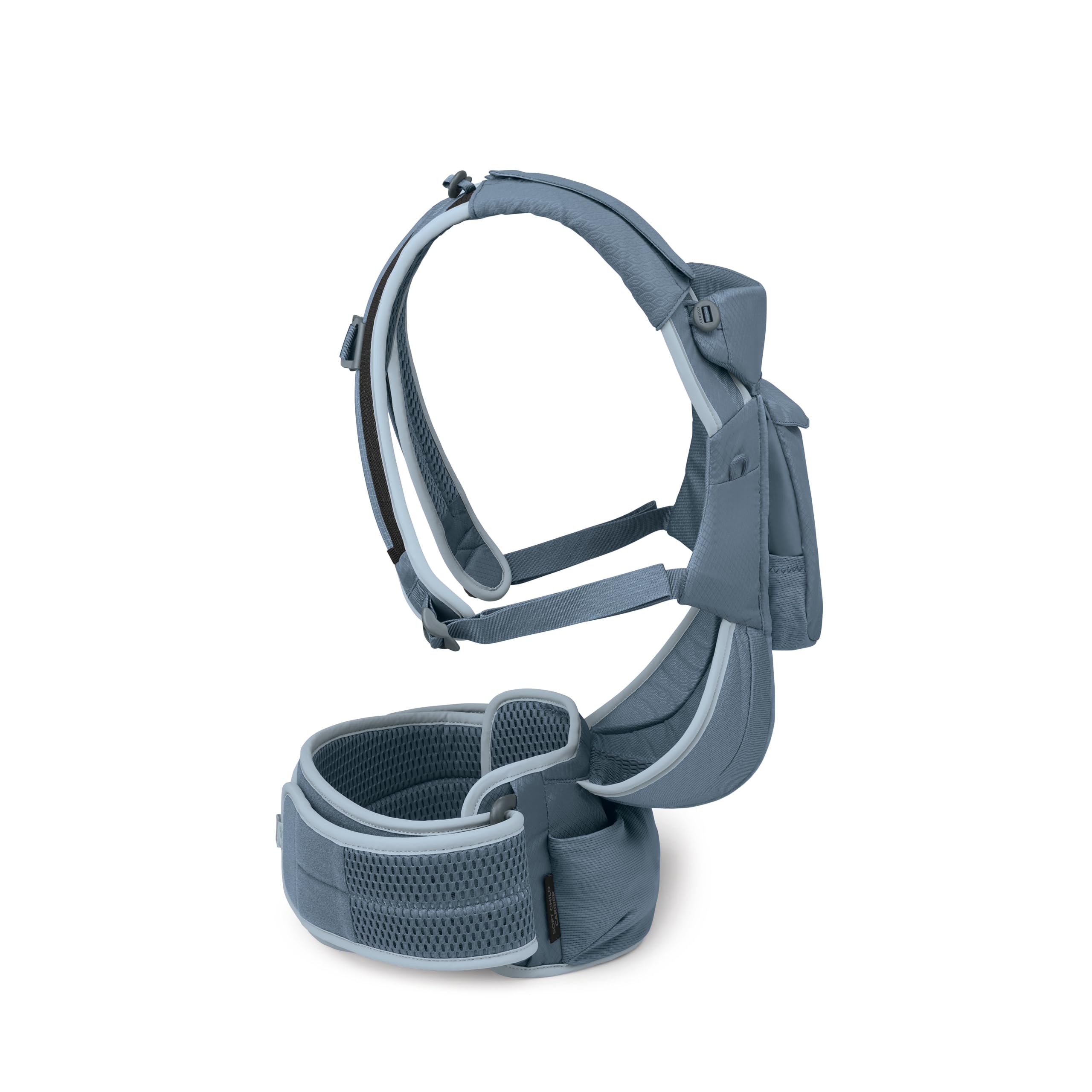 Osprey Poco Soft Carrier (Tre posizioni di trasporto dal neonato al bambino | Cintura ventrale imbottita extra-larga e ventilata | Imbracatura per le spalle traspirante) - Tidal
