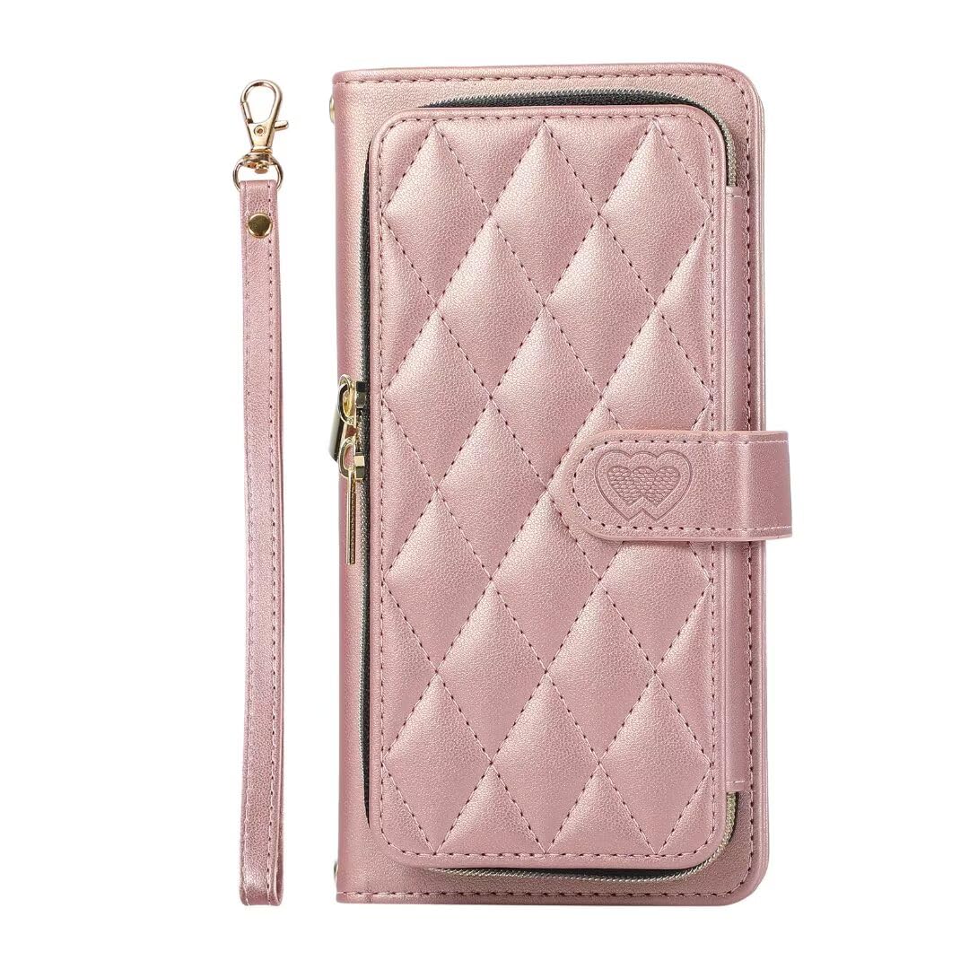 iPhone 16 Pro Max Case - Wallet Folio Flip Phone Case - Custodia per telefono con chiusura magnetica, supporto Magsafe e scomparti per carte di credito - TOBIN