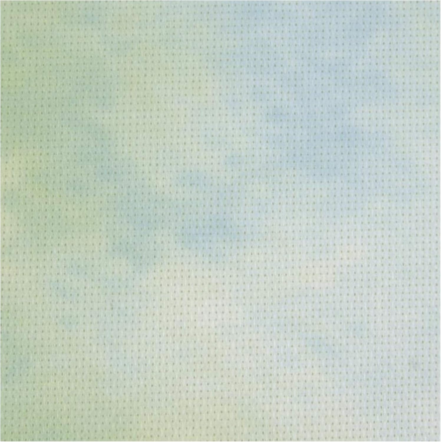 Printed Aida Cloth Set, 3 Mottled Colors Include Dew, Sunset & Sand, 14 ct. Plus Decorative 'needleworker' Sticker