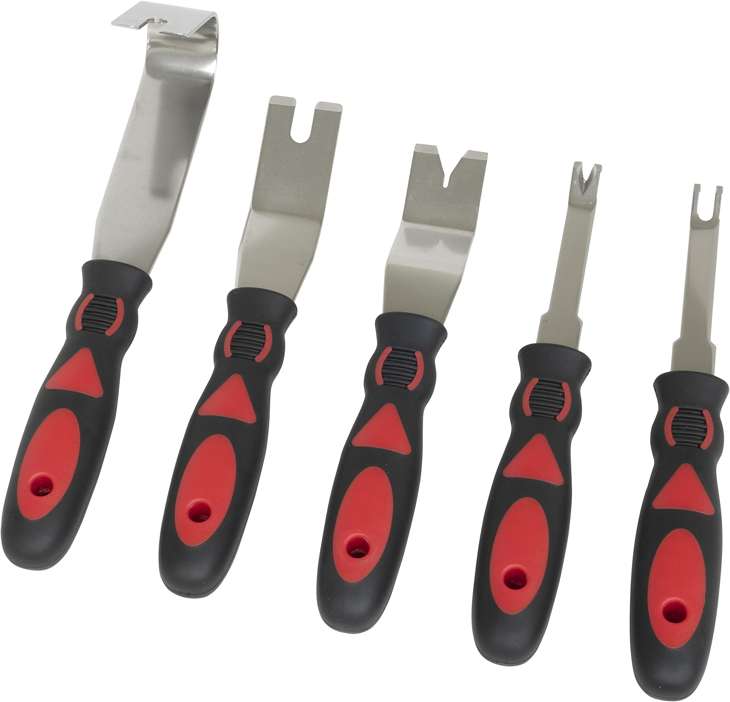 Lisle 83700 Trim Removal Set, 5 pc., red/black Automotive