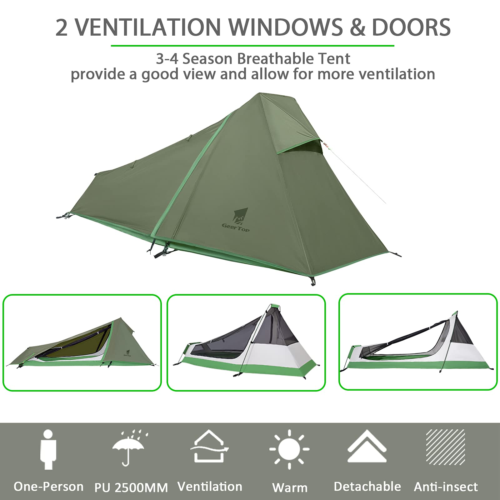Geertop Ultralight Bivy Tent For One Person And 50 Similar