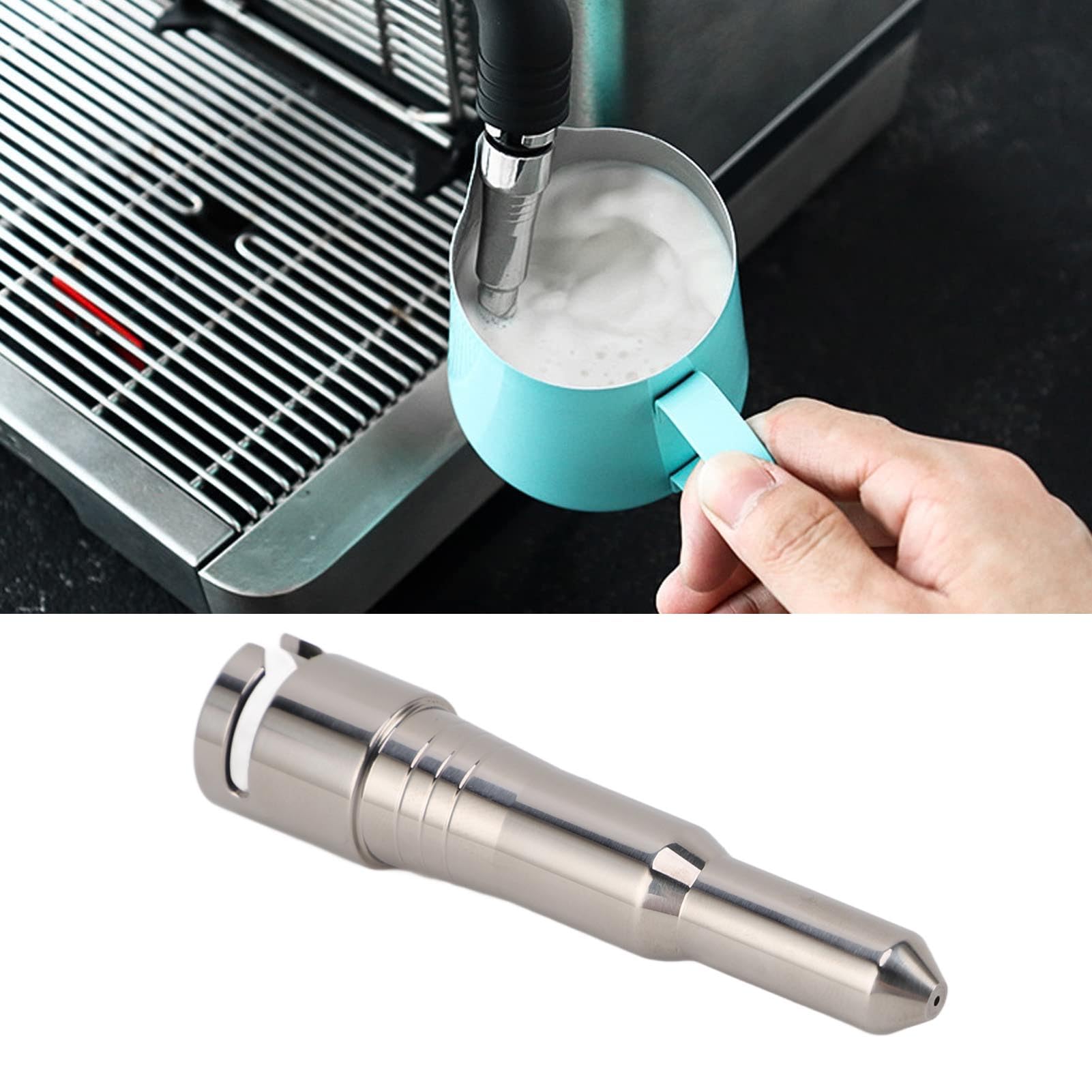 Ugello Vapore In Acciaio Inox 304 Per Macchina Da Caffè Delonghi ECP3420 EC680 - Beccuccio Schiuma Latte Sostituto