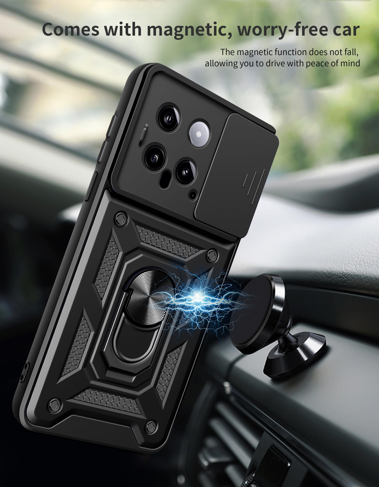 Schutzhülle Für Xiaomi Redmi Note 14 Pro 5G – Mit Slide Camera Cover & Ringständer, Roségold
