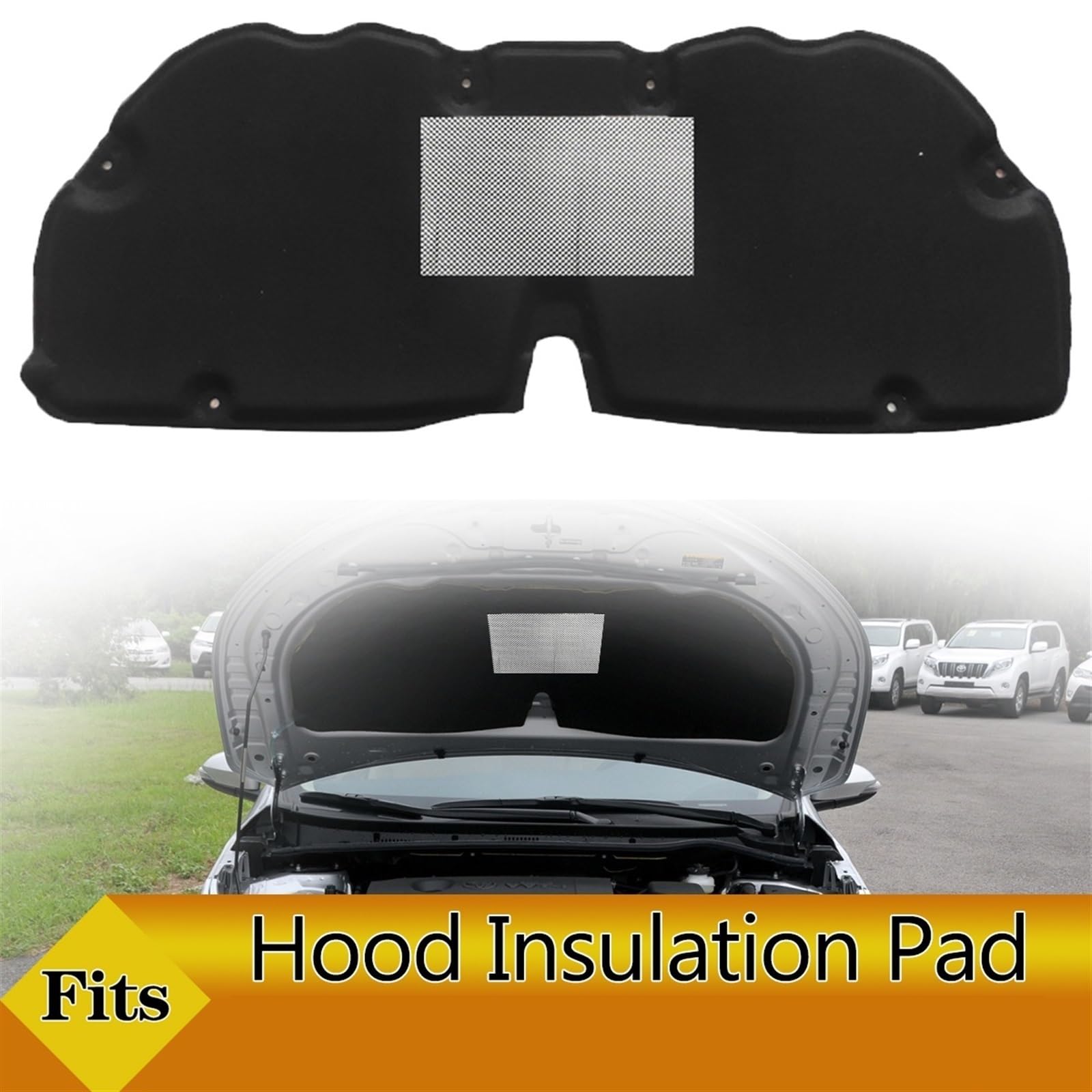 JIMYRA Tapis d'isolation pour capot avant de moteur - En mousse - Coton ignifuge - Pour Toyota - Corolla 2014-2018