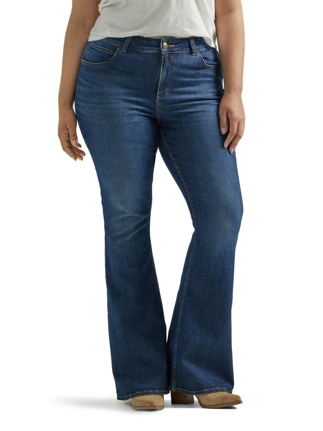 LeeWomen's Plus Size Legendary Mid Rise Flare Jean