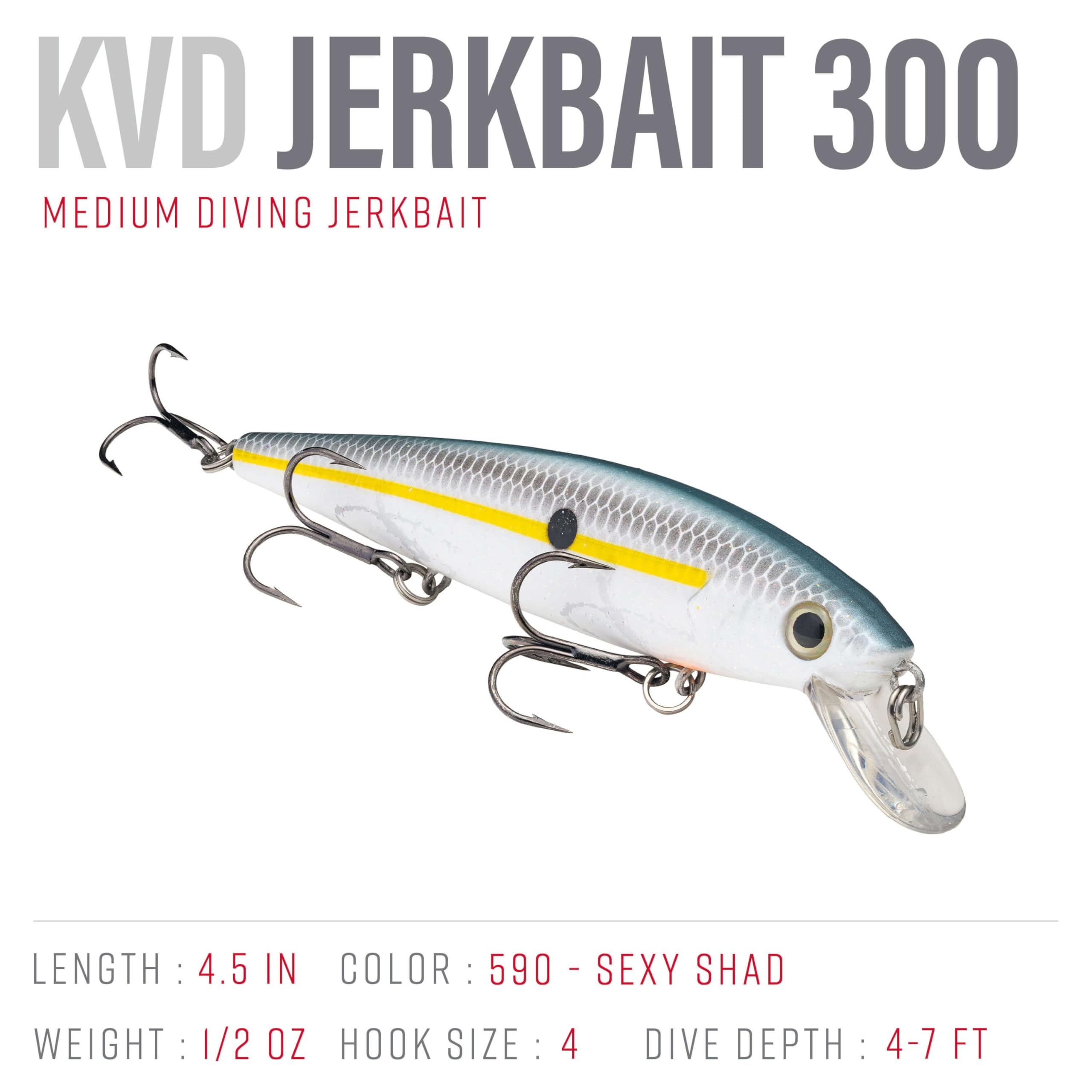Strike King KVD Jerkbait 3 Przynęta typu jerkbait z haczykiem