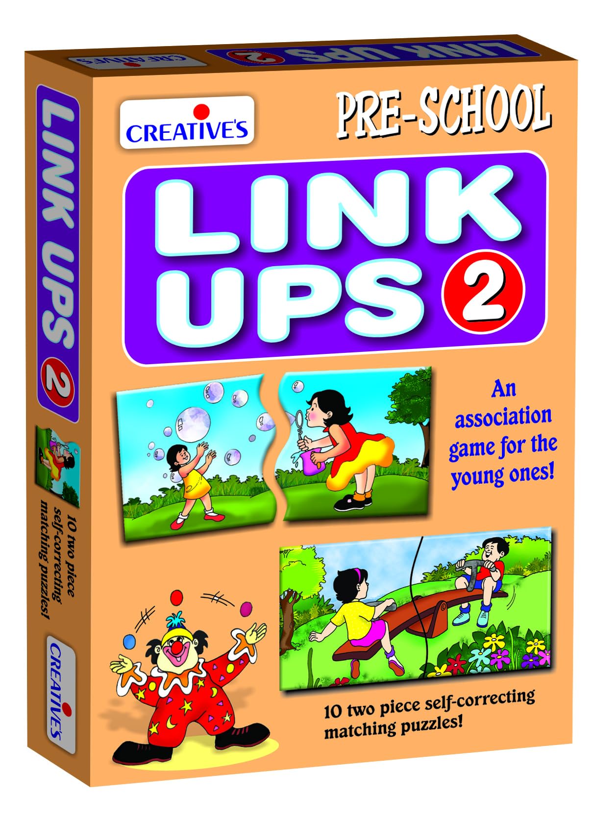 Creatives Link Ups -2 | an Association Game for The Pre-Schoolers | Aim is to Identify Pieces of Pictures and Link Them Correctly | Logical Thinking and Problem Solving for Ages 2 & UP (B00930YF0E) Amazon Price History, Amazon Price Tracker