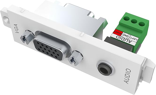 Vision TC3 VGAF3 5MMD presa energia VGA 3 5 Bianco Vision TC3 VGAF3 5MMD presa energia VGA 3 5 Bianco