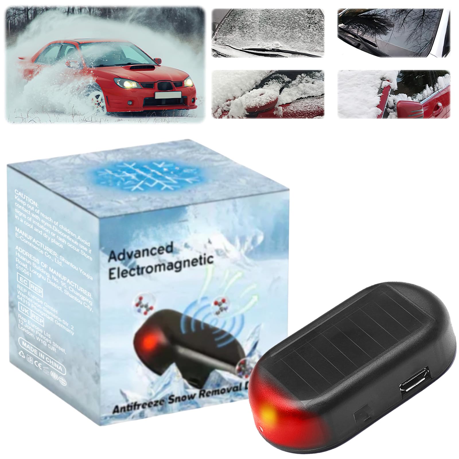 Strumento Antigelo Anti-Interferenza per Auto, Dispositivo Elettromagnetico Rimozione Neve, Riscaldatore Portatile