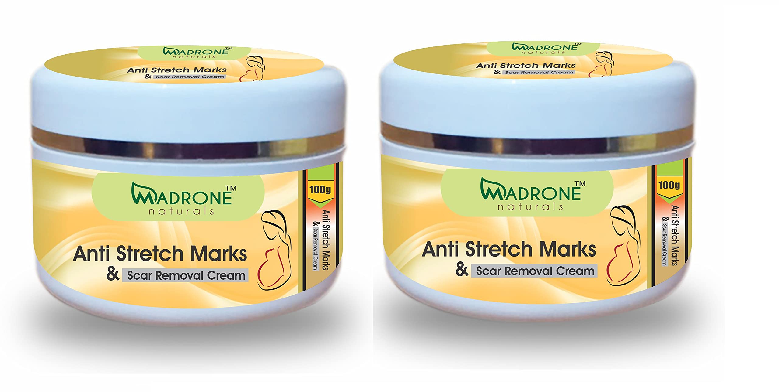 Madrone naturals Pregnancy and maternity Stretch marks Removal Cream (Pack of 2)