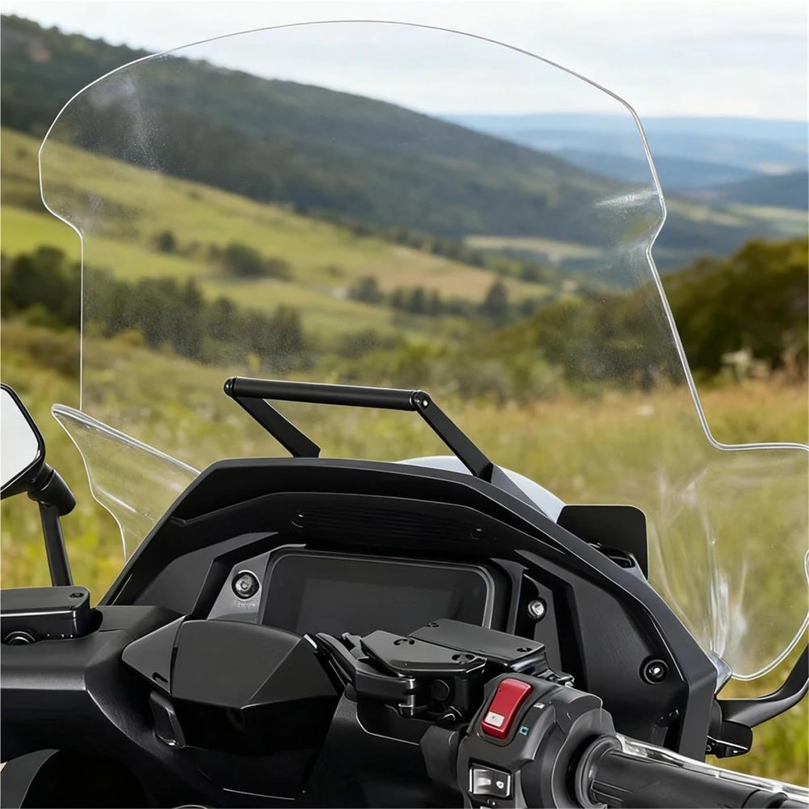 Genérico Soporte para Placa De Navegación GPS Motocicleta para para Forza 750 / NSS750 2025-2026. Extensión para Manillar Teléfono Móvil Golpes Teléfono Soporte Placa