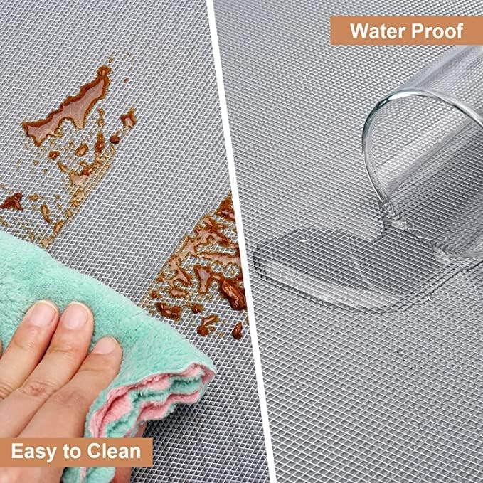 Image of ElastPro (45 cm X 10 m) Diamond Shelf Liners for Kitchen Shelves, Drawer Mats, Shelf Liners, Fridge Mats, Kitchen Cabinet Drawer Mat Liner Sheets (Diamond Textured - Silver)