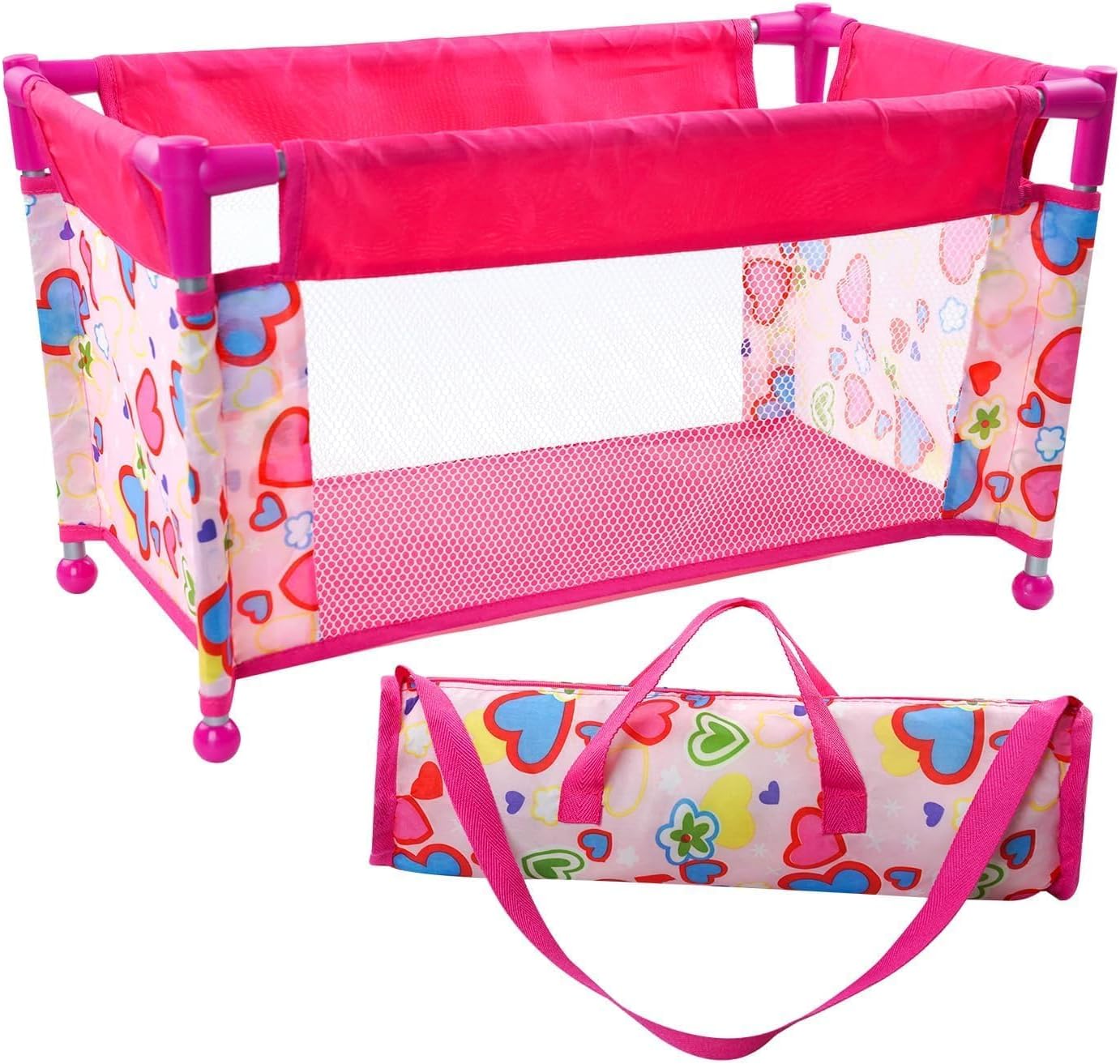 Baby Canopy Dolls Rocking Crib With Canopy Baby Doll Stroller