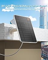 Vista 2 de Cargador de Panel Solar Compatible con Cámara Arlo Pro 5S/Pro 4/Pro 3/Pro 3 Floodlight/Ultra/Ultra 2, Paneles Solares de 6V 4.5W Carga IP65