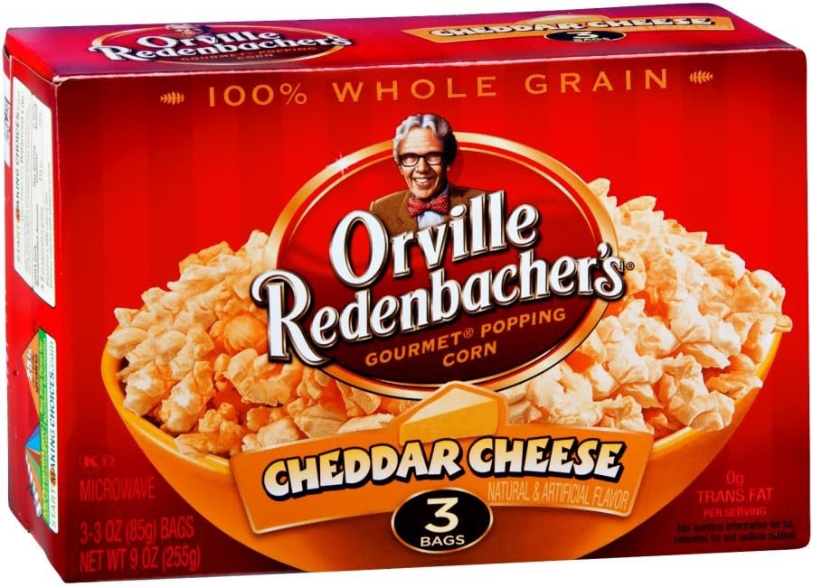Amazon.co.jp Orville Redenbacher's Cheddar Cheese Microwave Popcorn, 9