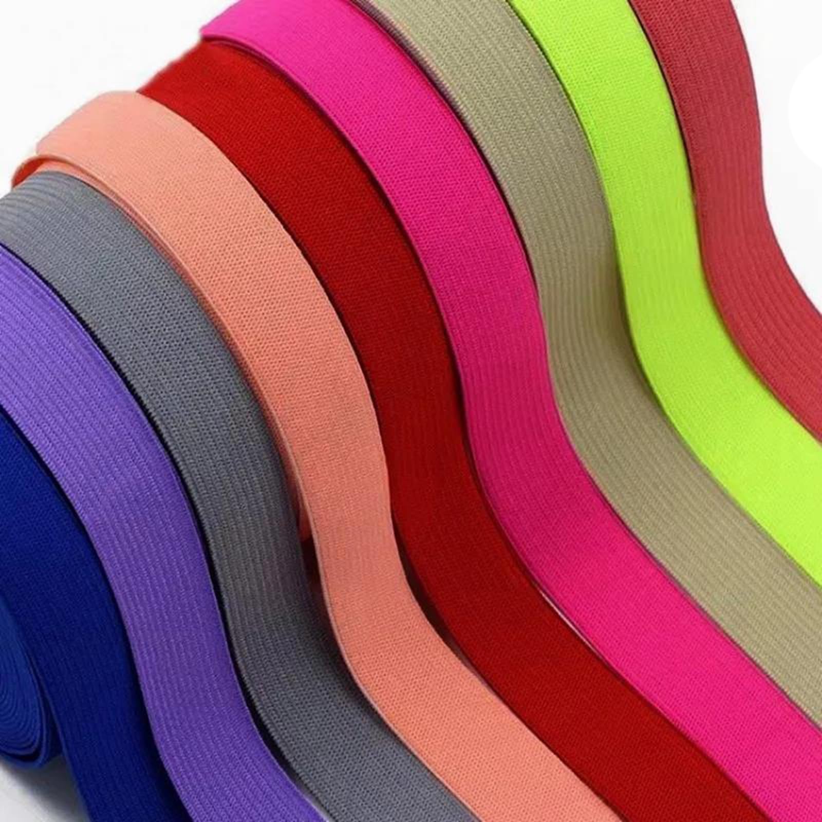 Bandas elásticas Banda elástica Ancha y Plana 5 Metros de Hilo de 20 mm for Coser Accesorios de Ropa, puños y Accesorios de Punto, Rojo, 20 mm(Light Blue)