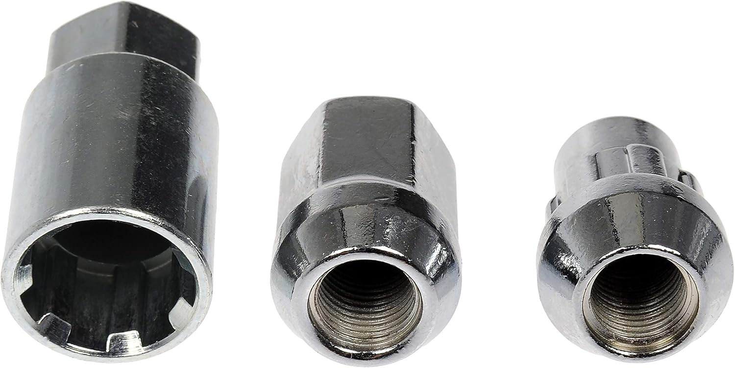 Dorman 713-475 Chrome Acorn Wheel Nut Lock Set Compatible with Select Nissan Models, 20 Pack