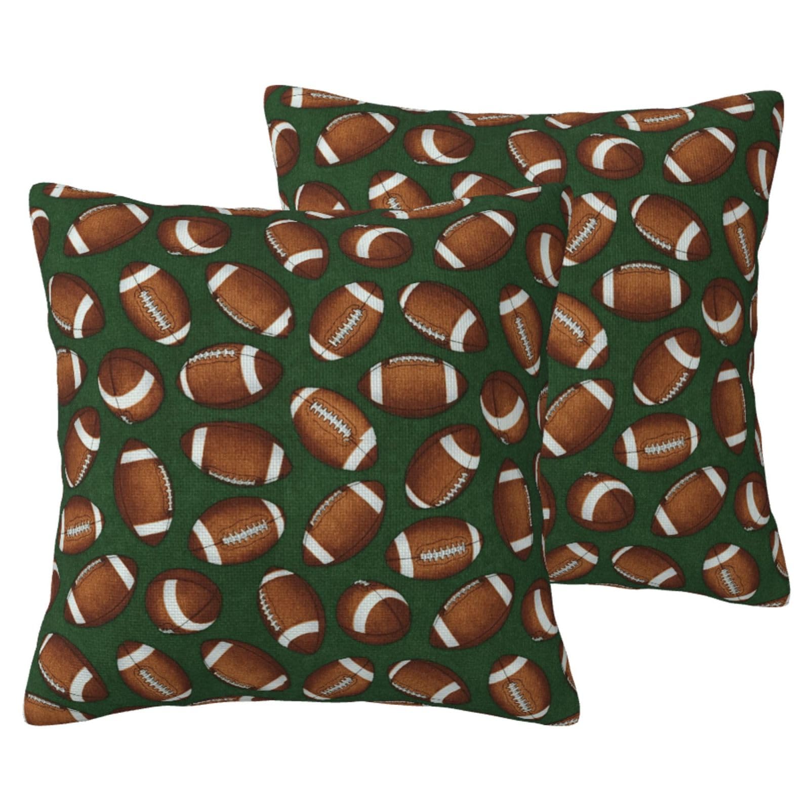 Housses de coussin football vert lot de 2 pour relooker la chambre enfant