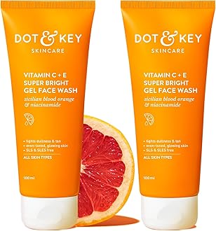 Dot & Key Vitamin C + E Super Bright Gel Face Wash Combo (Pack of 2, 100gm each) | For Glowing And Brightening Skin | All Skin Types|With Triple Vitamin C, Fades Dark Spots & Pigmentation