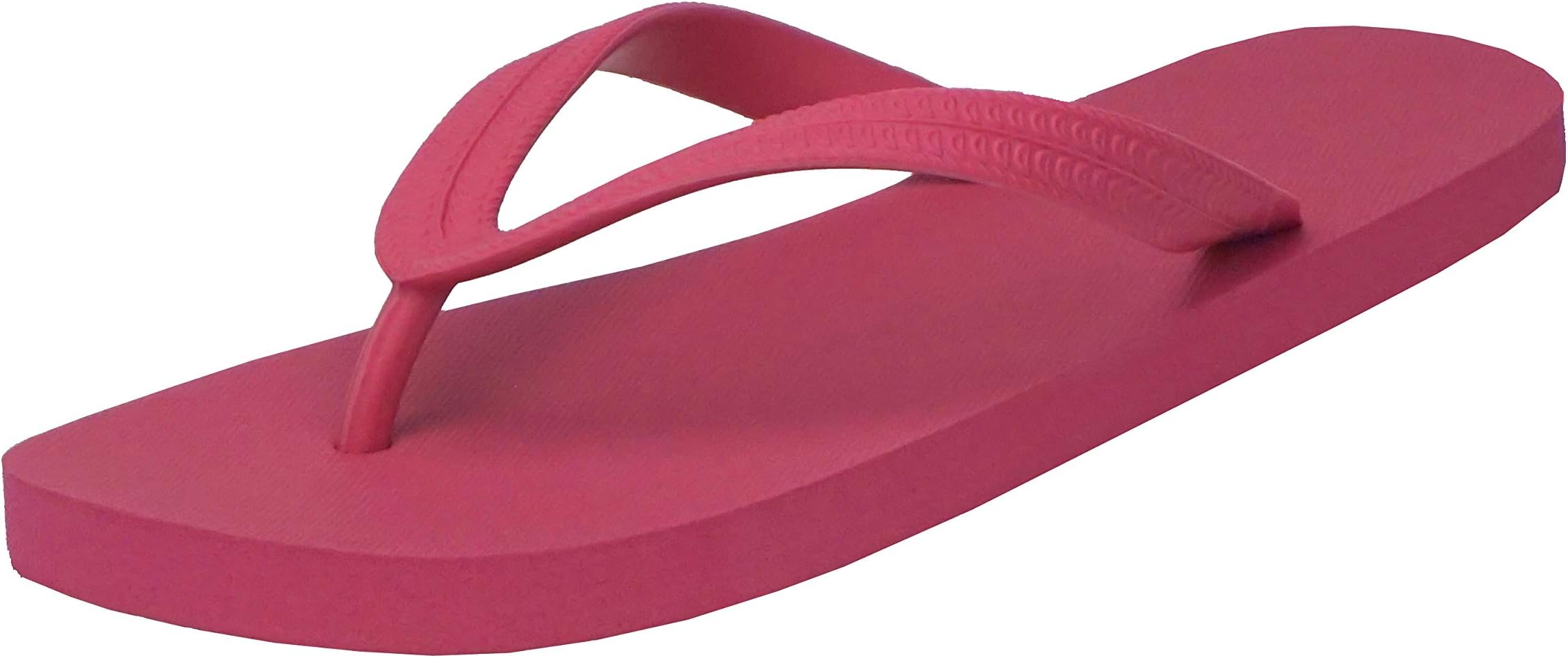 Hipper Women's Soft Comfortable Rubber Flip Flop Thong Sandal (9 B(M) US, Rose Red)