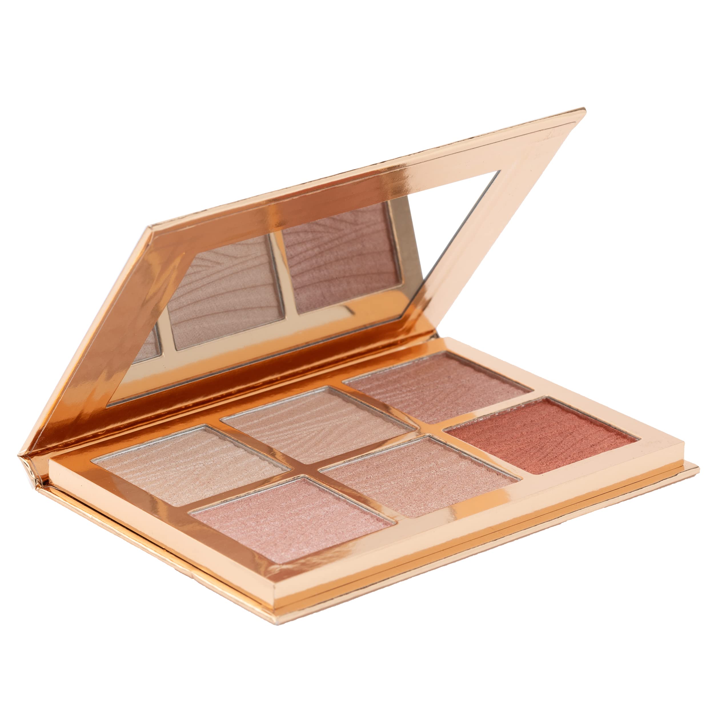 Gluten-Free, Vegan Contour Illuminating Makeup Palette, Sparkly Looks - Blush & Bronzer (Face Contouring Palette) EpiLynx by Dr. Liia