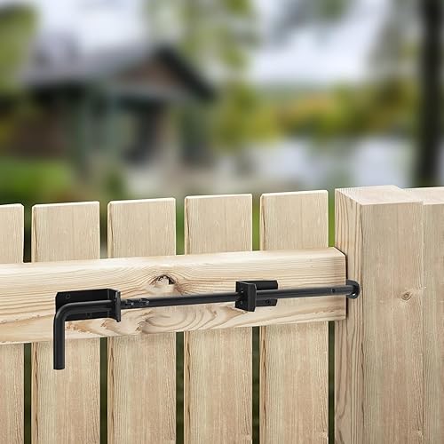 Miniatura 4 de HOME MASTER HARDWARE Perno de caña de 18 pulgadas, Varilla de caída de puerta resistente, Pernos de caña para puertas, Hardware de puerta de cerca,