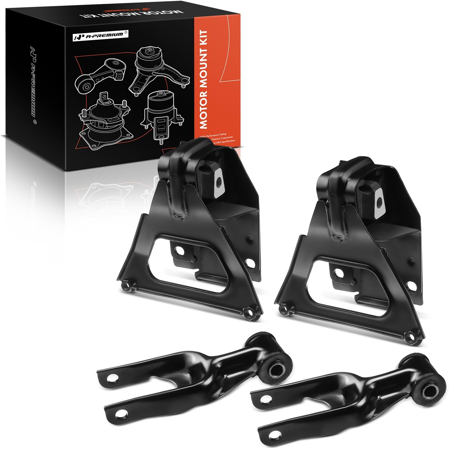 A-Premium 4PCS Front Left Right Engine Motor Mount Torque Strut Mount Set Compatible with Chevrolet Impala Monte Carlo & Buick Allure LaCrosse Regal & Oldsmobile Intrigue & Pontiac Grand Prix, V6 3.8L