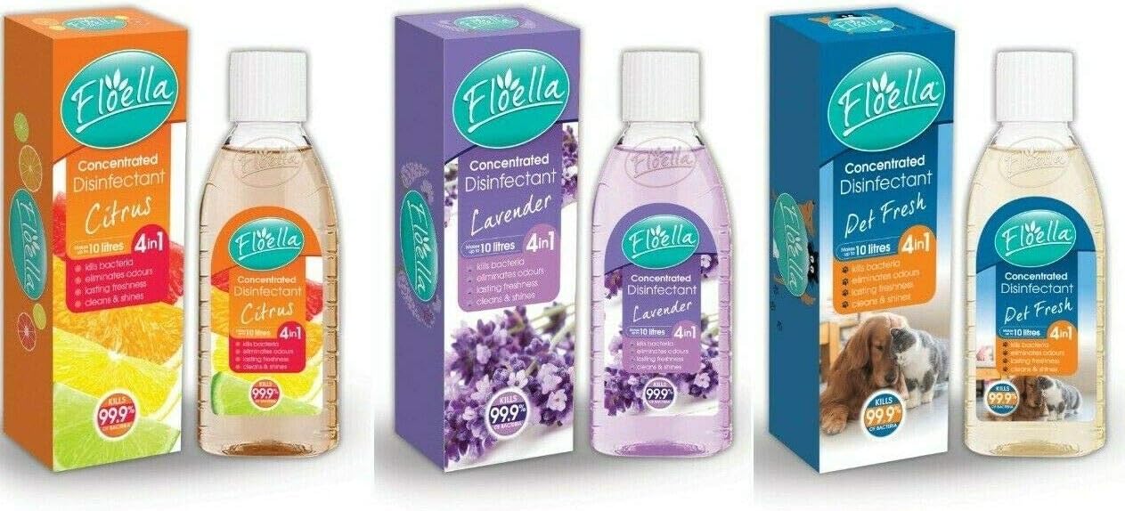 Floella Concentrated Disinfectant Pet Fresh 150ml Germ Bacteria Killer Cleaning