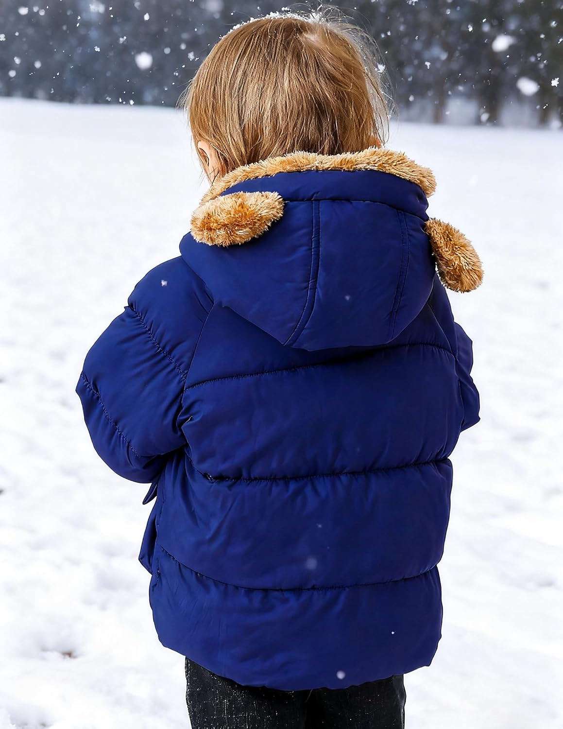 BFUSTYLE Baby Coat 6M-5T Winter Clothes Toddler Boy Girl Jacket Infant Fleece Outerwear With Hood
