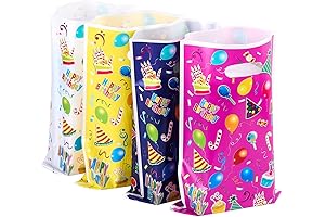 Colorful Plastic Party Favor Bags (48pc)