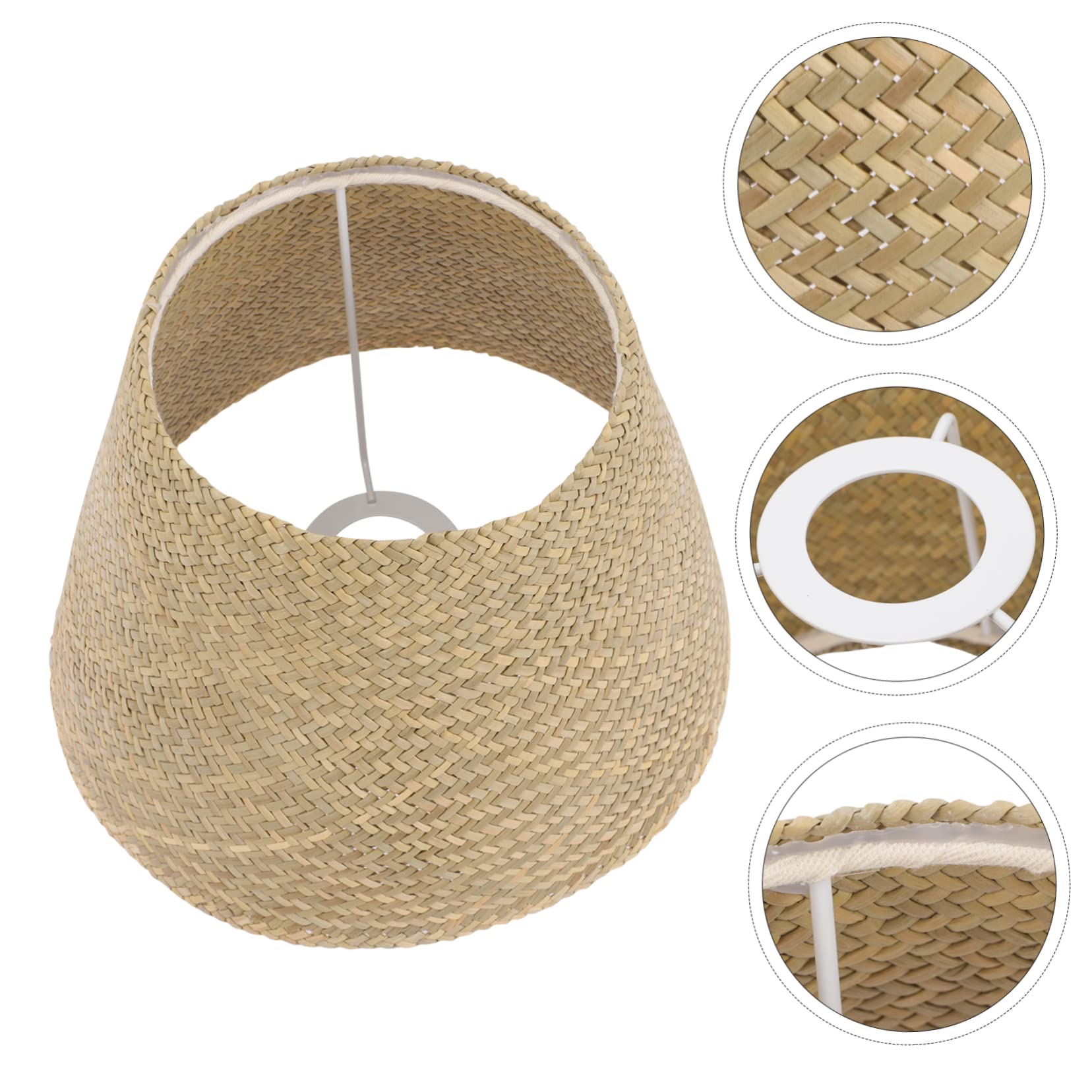 PACKOVE Lámpara Colgante Pantalla De Lámpara Tejida Pantalla De Lámpara De Ratán Pantallas De Lámpara De Mimbre Reemplazo De Pantalla De Lámpara Para Comedor Dormitorio Pantalla De Mimbre