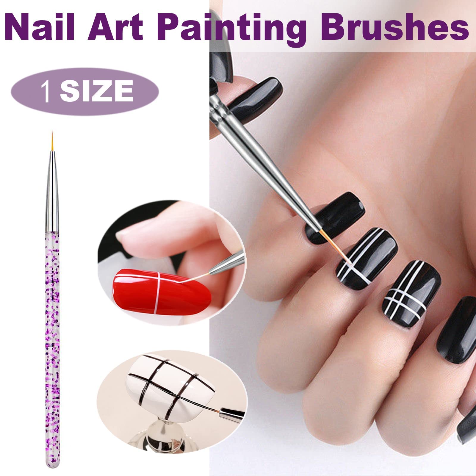 Nail Stamper Nail Art Brushes - Punta francesa Nail Stamp Clear Nail Art Stamper Jelly con raspador, 1pcs Nail Pen Brushes, Soft Silicone Stamper Printer DIY