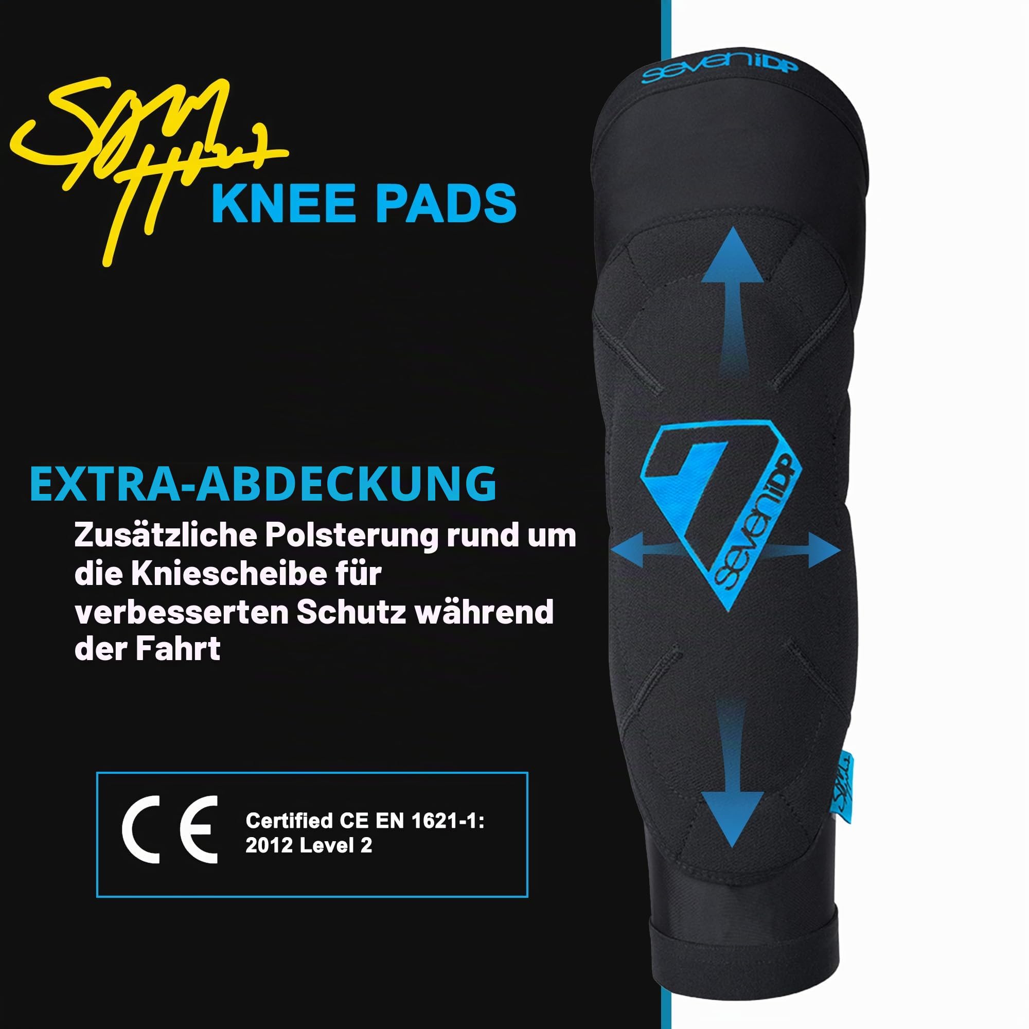 Seven iDP 7iDP Sam Hill Knieschoner - Premium MTB Knieschoner für Downhill, Enduro und All-Mountain, entwickelt für maximalen Schutz.