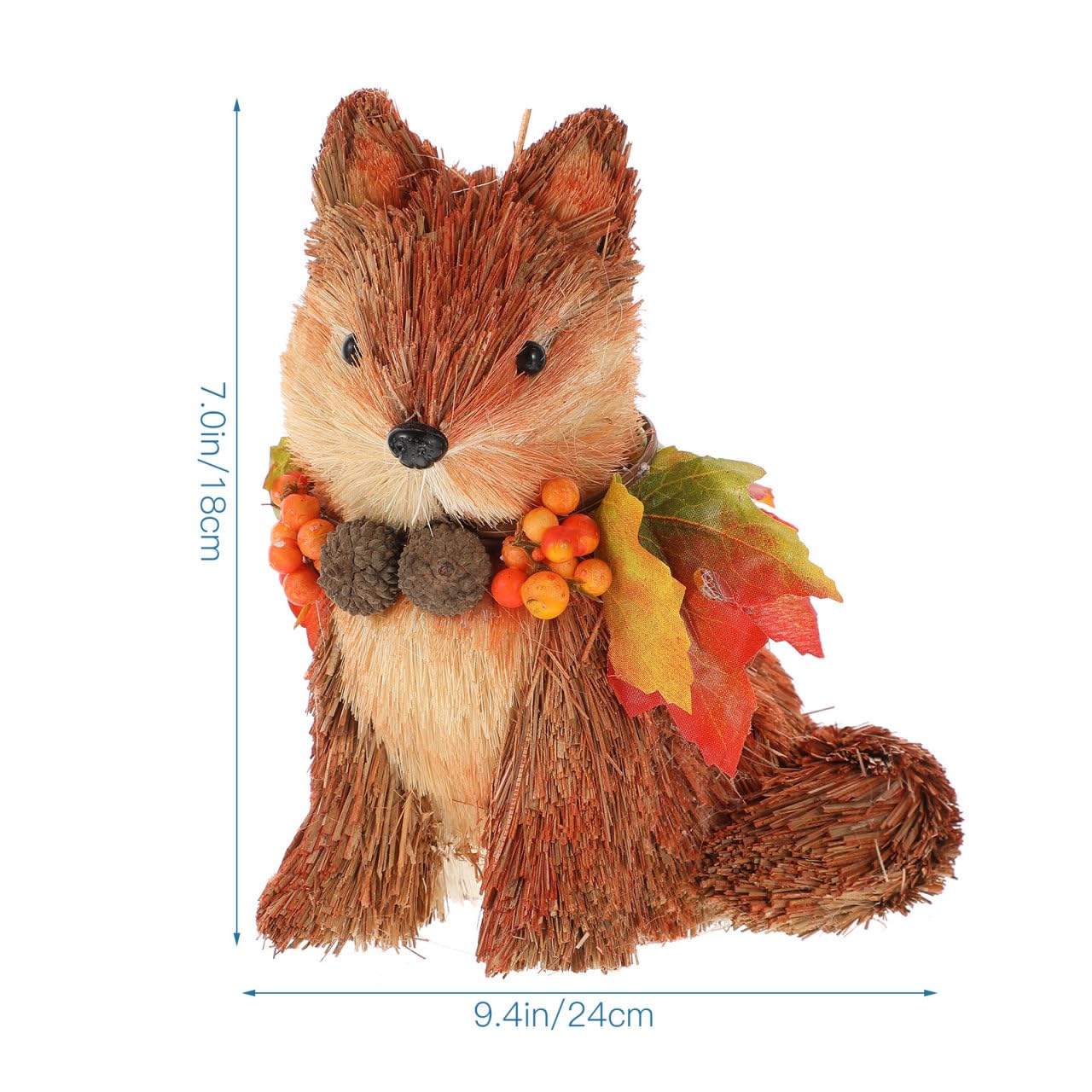 Amazon.com: BESPORTBLE Straw Fox Figurine Fox Sculpture Decor with