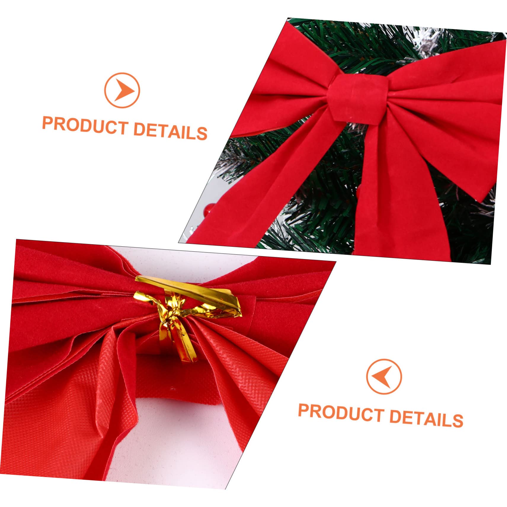 Cabilock 30 Piezas Lazo de Navidad Diver Christmas Tree Lazos para Regalos decoración navideña Guirnalda Regalos para embutidoras de Calcetines Arco de árbol de Navidad Arco de Navidad Mini