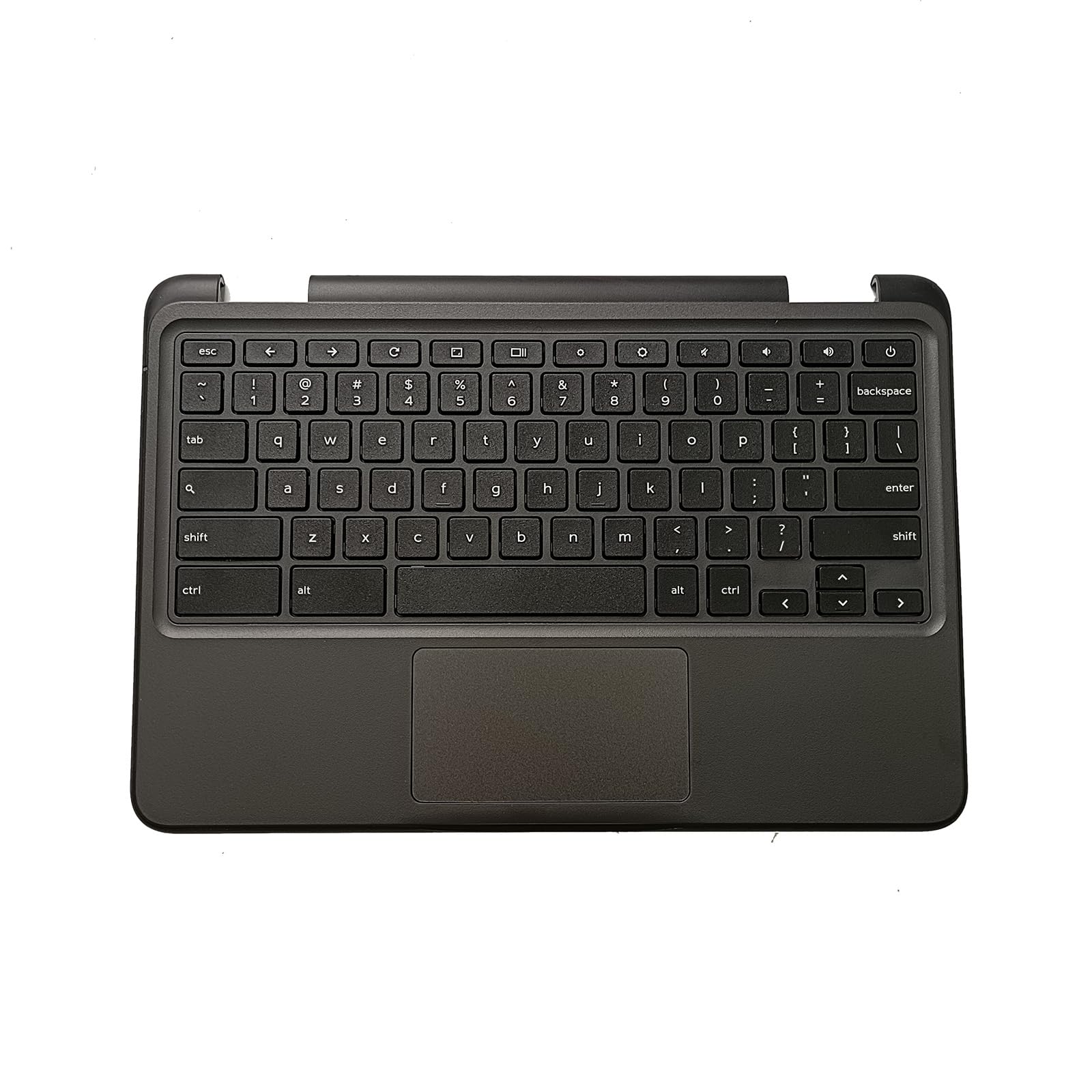 D-KXCPELE Replacement Laptop Palmrest with Keyboard Touchpad for Dell Chromebook 3110 Without Camera Hole Black Upper Case 00H7CN 0H7CN AP3IU000800 (Upgrades) (Palmrest+Keyboard+Touchpad)