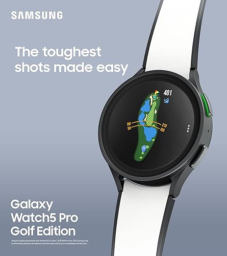 Miniatura 11 de SAMSUNG Galaxy Watch 5 Pro Golf Edition, reloj inteligente Bluetooth de 1.772in con rastreador de cuerpo, salud, fitness y sueño, batería mejorada,