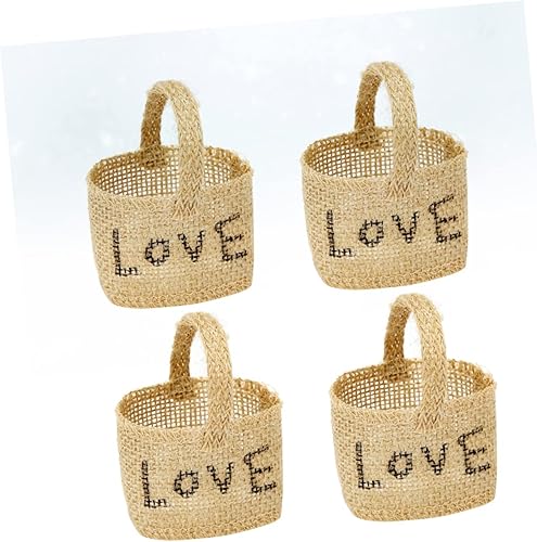 Miniatura 2 de Gadpiparty 8 Pcs nomes decorations christmas chritmas decor Small flower basket Decorative flower basket for flower girl handbag storage organizer