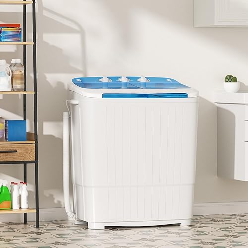 Miniatura 2 de Greenvelly Lavadora portátil, lavadora portátil de 16 libras y secadora combinada con drenaje extendido, 2 en 1, mini lavadora compacta de