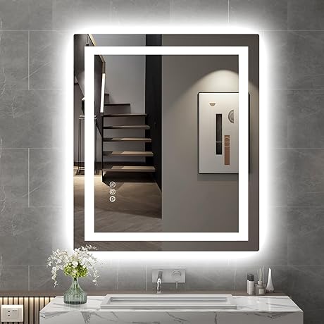 30"x36" Led Mirror Light for Bathroom with Front and Backlit Lighted Mirror...