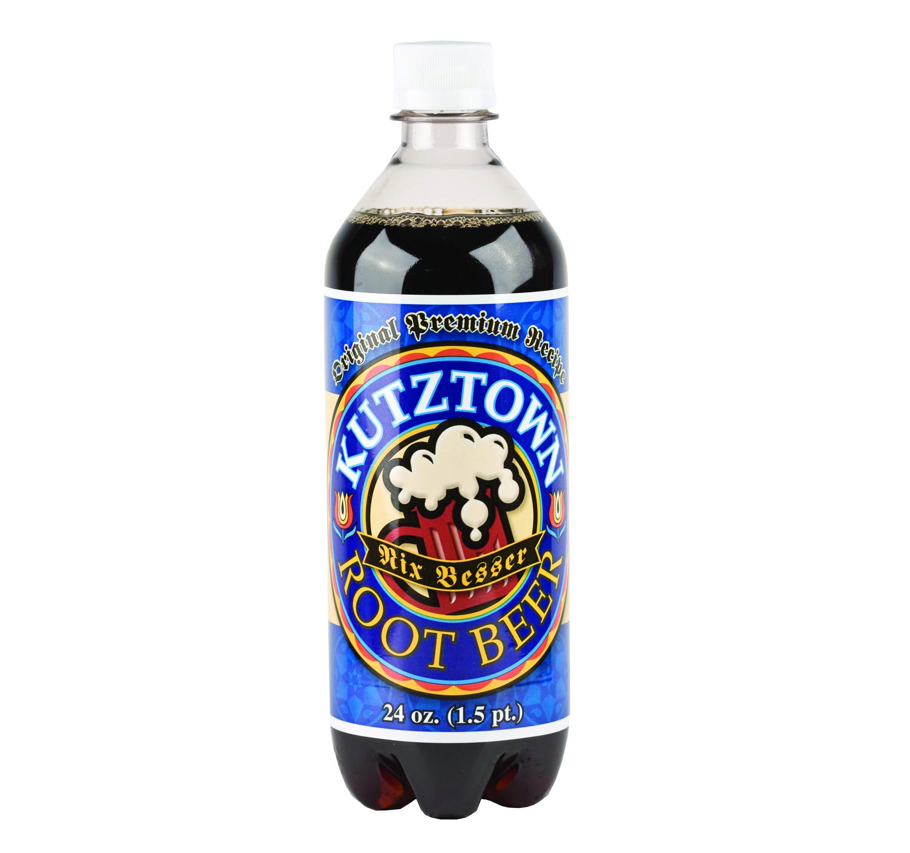 Kutztown Soda- Your Choice of 9 Flavors in a Case Pack of 24/24 oz. Bottles (Root Beer)