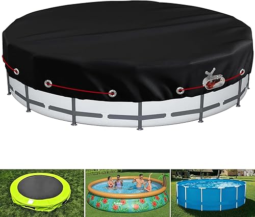 ClawsCover Cubierta redonda de piscina de 12 pies, impermeable, ajuste al aire libre para piscinas sobre el suelo de invierno y verano, cubiertas de disponible en Yaxa Peru